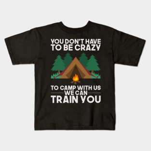 Funny Camping Tshirts I relaxed glamping gift Kids T-Shirt